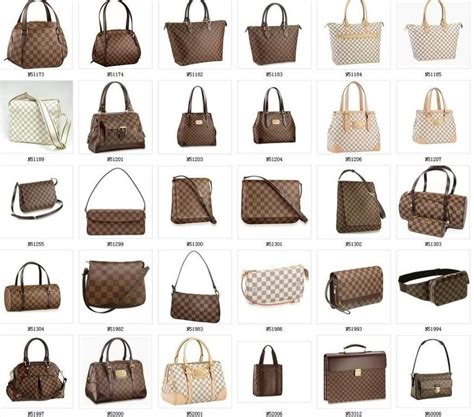 list of all louis vuitton bags